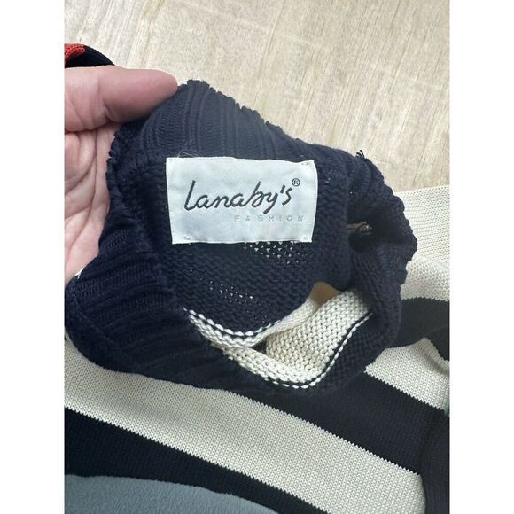 Lanaby’s Fashion Chunky Sweater Summer Time Marine Boat Large Chunky Knit - Picture 3 of 6